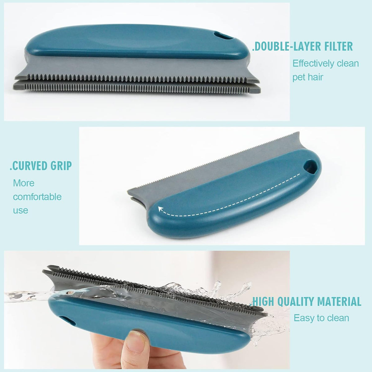 Pet Hair Remover Set for Carpet, Sofa & Clothes