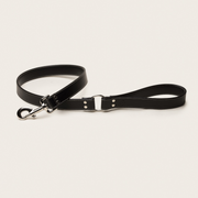 Black Apple Leather Dog Lead