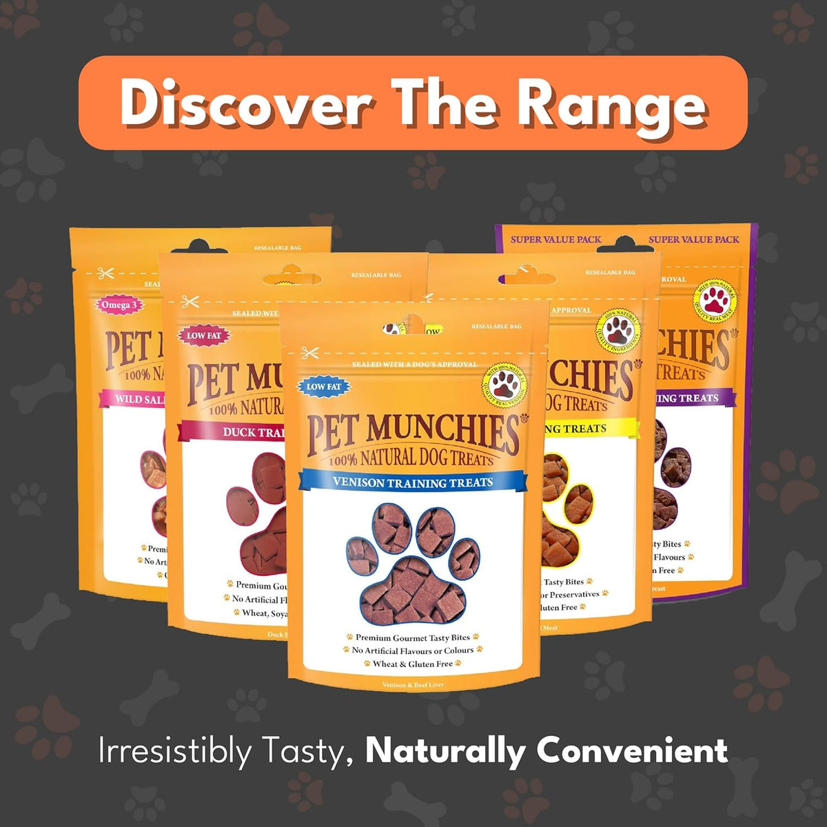 Pet Munchies Venison & Beef Liver Dog Training Treats 50g
