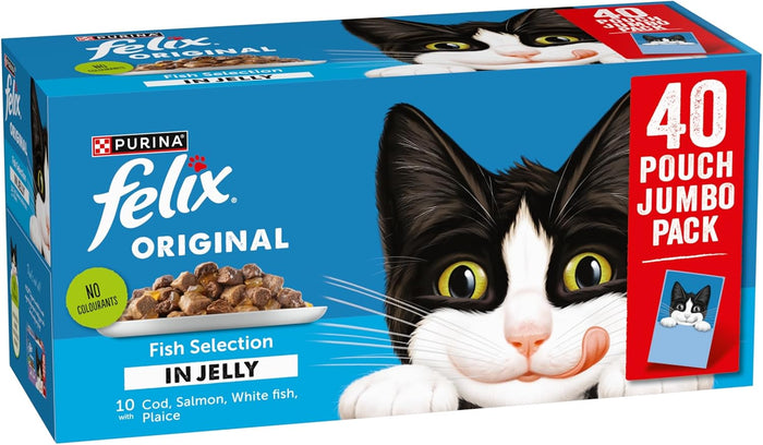Felix Original Fish Selection Cat Food 40 x 85g