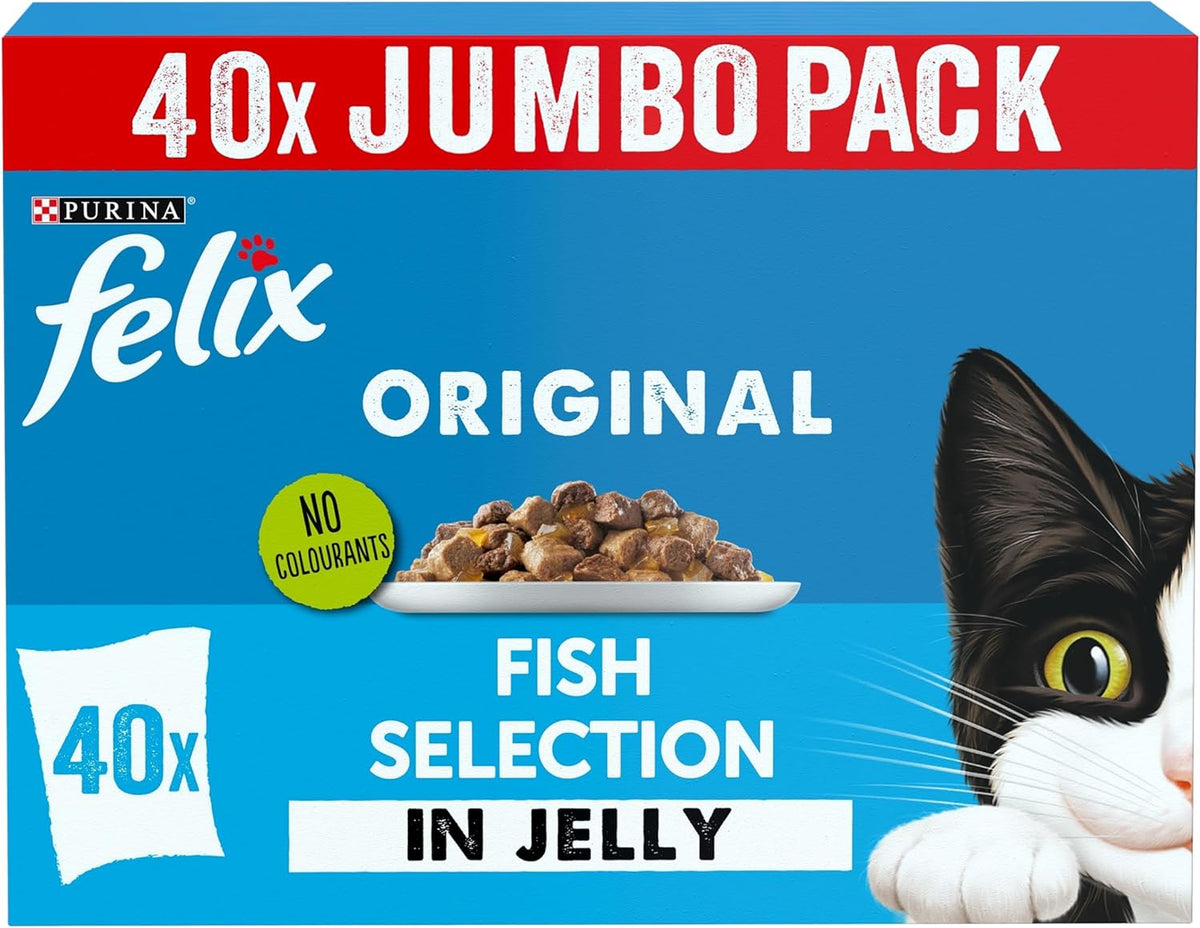 Felix Original Fish Selection Cat Food 40 x 85g