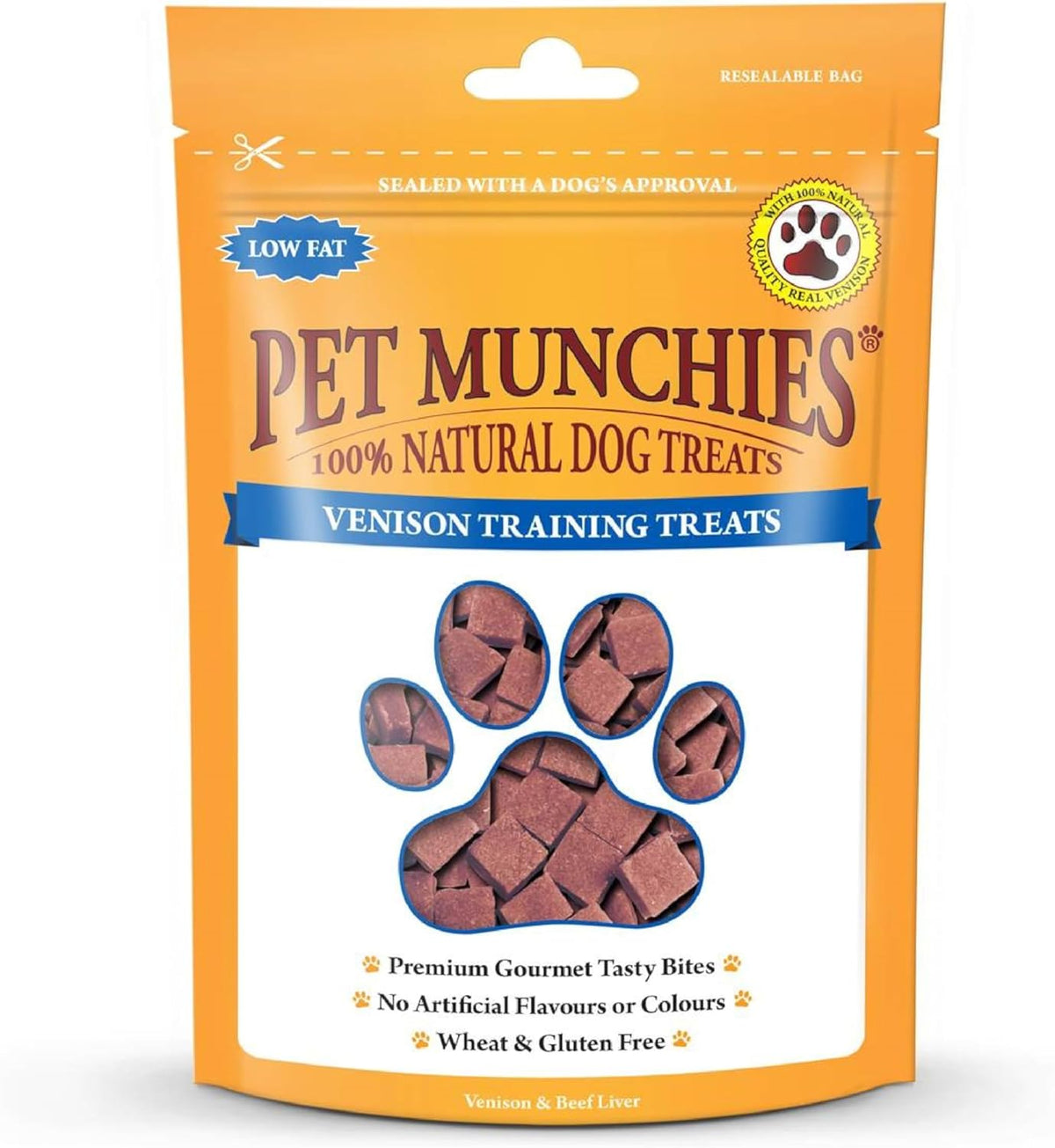 Pet Munchies Venison & Beef Liver Dog Training Treats 50g