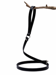 Black Apple Leather Dog Lead