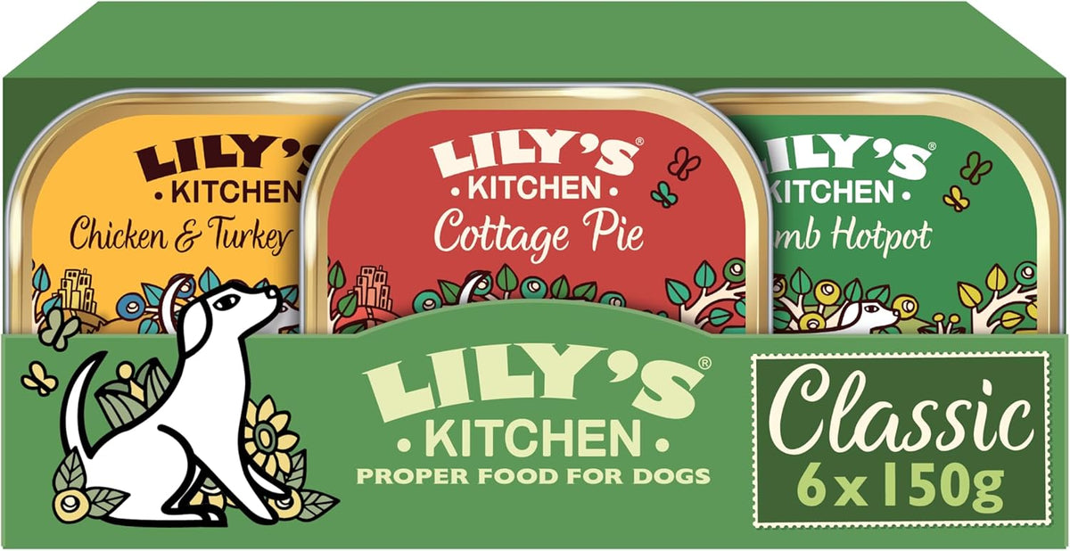 Lily's Kitchen Classic Dinners Adult Dog Food Multipack 6 x 150g