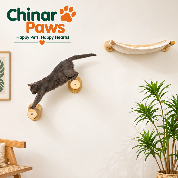 Wall-Mounted Cat Tree – Climbing & Scratching Shelf