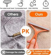 Reusable pet hair remover compared with traditional lint scraper