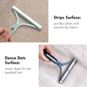 Two sided pet hair remover for embedded fur