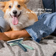 Two sided pet hair remover for embedded fur
