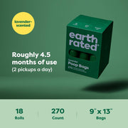 Earth Rated Dog Poo Bags – 110 Leakproof Bags