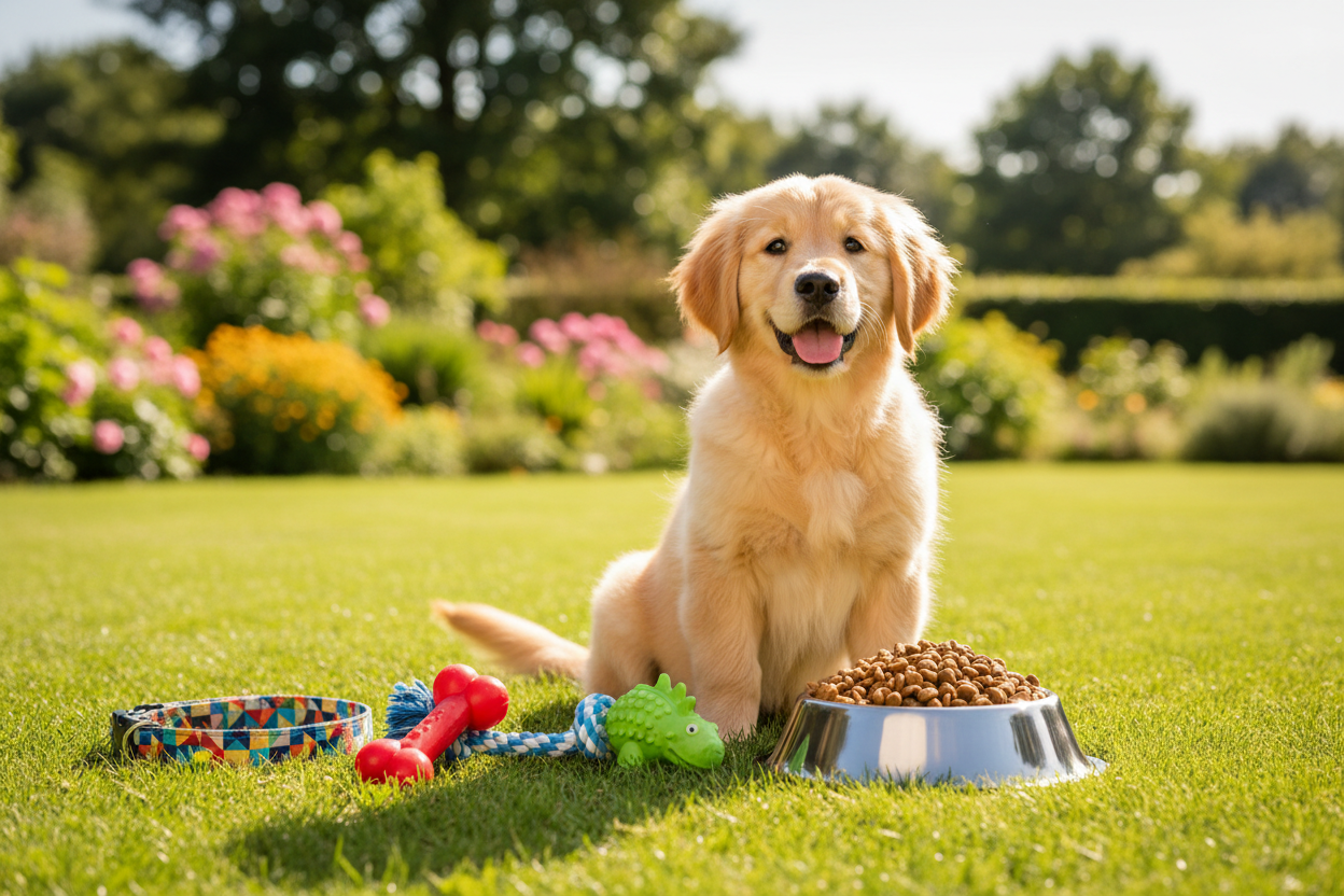 Slide 1 - Puppy with Products